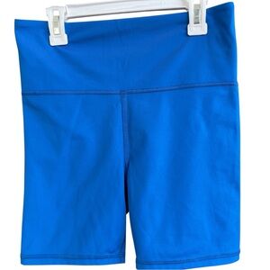 Jolyn Kinley Blue Biker Shorts